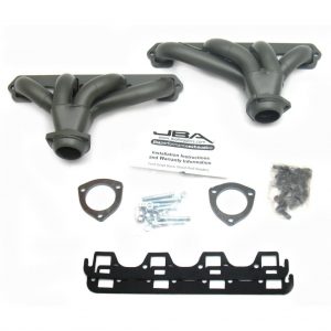 JBA Performance Exhaust 1615SJT 1 1/2" Header Shorty Stainless Steel Small Block Ford Block Hugger 289/302/351 Titanium Ceramic