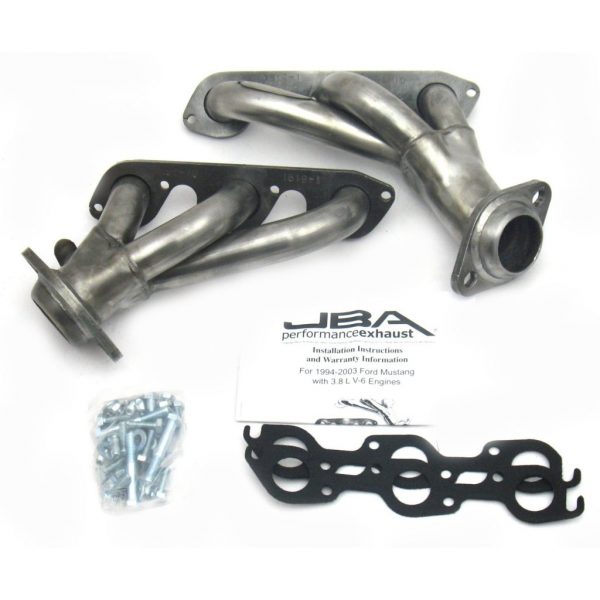 JBA Performance Exhaust 1619S-1 1 1/2" Header Shorty Stainless Steel 99-04 Mustang 3.8L