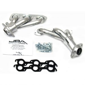 JBA Performance Exhaust 1619S-1JS 1 1/2" Header Shorty Stainless Steel 99-04 Mustang 3.8L Silver Ceramic