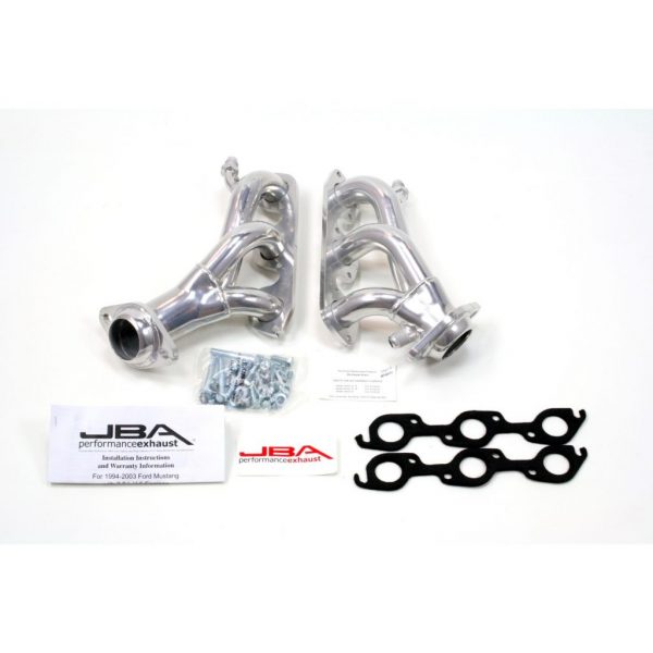 JBA Performance Exhaust 1619S-4JS 1 1/2" Header Shorty Stainless Steel 99-04 Mustang 3.8L Silver Ceramic