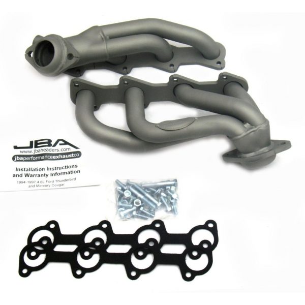 JBA Performance Exhaust 1626SJT 1 1/2" Header Shorty Stainless Steel 94-97 Thunderbird/Cougar 4.6L Titanium Ceramic